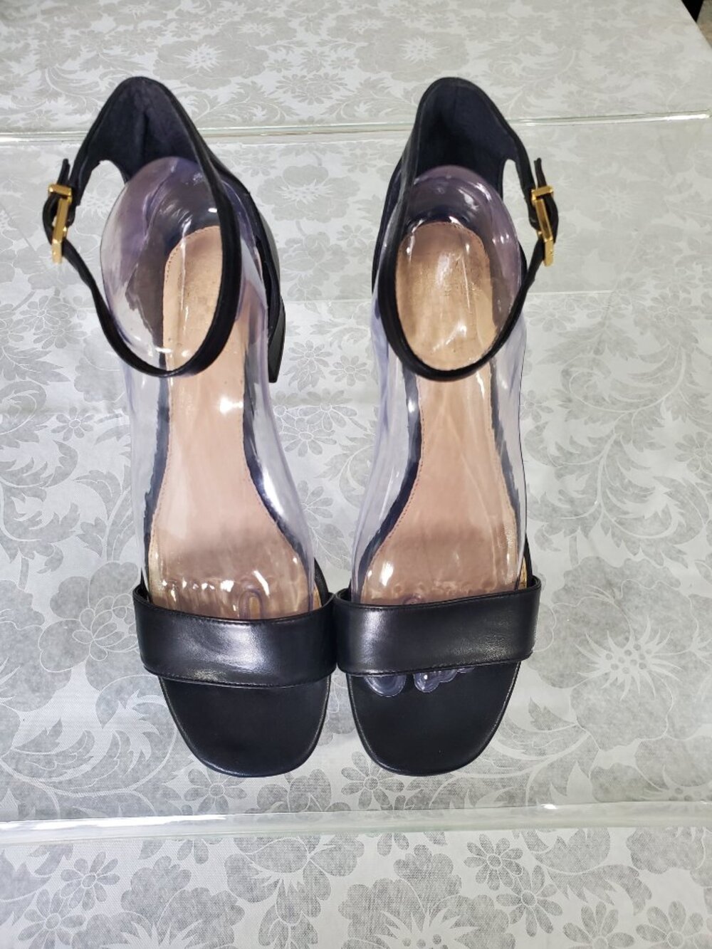 Vince Camuto Classic Black Ankle Strap Sandal Size 8.5